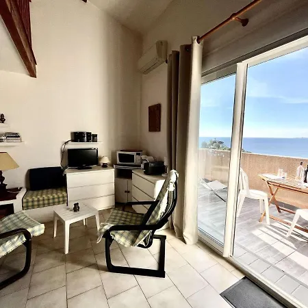 T2 Climatise Avec Terrasse Vue A Porticcio - Fr-1-61-604 Apartmán